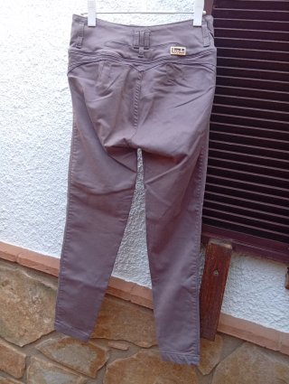 Pantalón colombiano marron talle alto