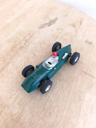 Scalextric Exin Cooper verde coche guia fija slot