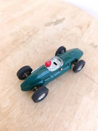 Scalextric Exin Cooper verde coche guia fija slot
