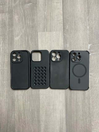 Set 4 Cover iPhone 16 Pro Nere Custodie Protettive