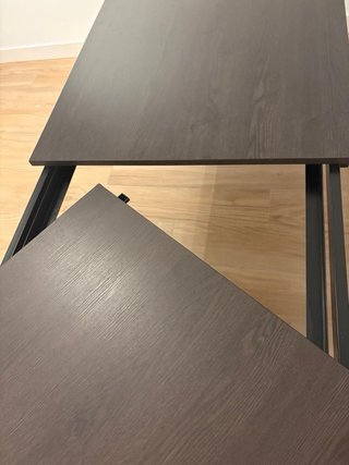 Mesa de salón extensible de madera