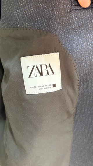 Americana Zara Talla XL Gris