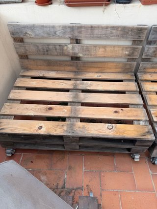 Sofá de palets para terraza