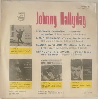 Vinilo Johnny Hallyday - Perdóname Compañero