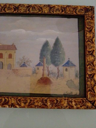 Cuadro pintado al oleo contemporáneo j,corell, erm