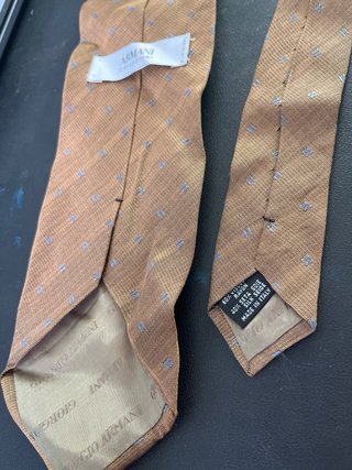 Corbata Seda Armani Marrón y Azul/Gris €negociable