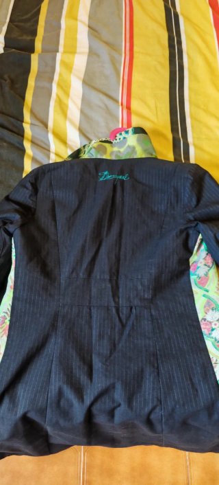 Vestido tipo gabardina Multicolor Patchwork