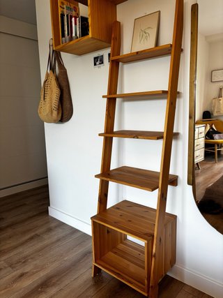 Estanteria escalera madera pino Karup Design