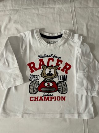 Camiseta bebé Natural born racer