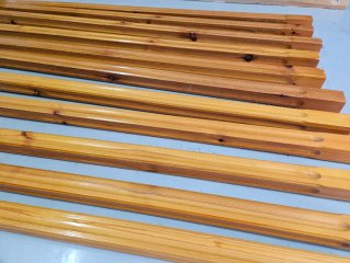 11 Palos de madera fresados para decoración