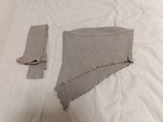Top Bershka asimétrico One size