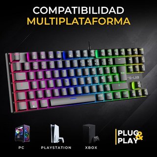 Teclado Mecánico Gaming TKL RGB QWERTY ES NUEVO