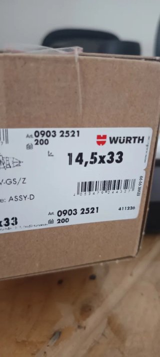 Lote de Productos wurth 200 Tornillos Wurth 5,0 x