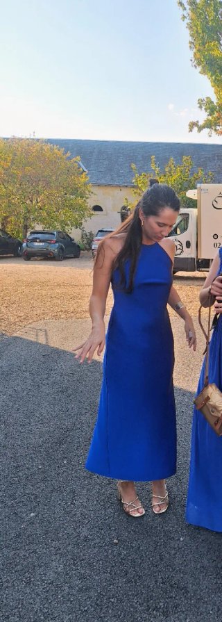 Vestido de fiesta azul