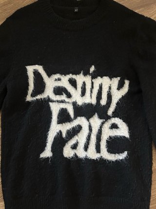 Jersey Y2K Negro con Diseño