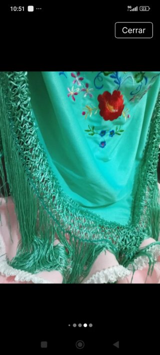 Vestido Gitana Niña y Mantón talla 4 años