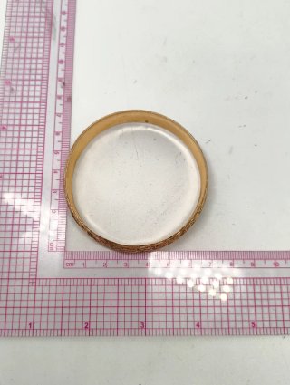 Pulsera brazalete rígida tallada Oro 18kt