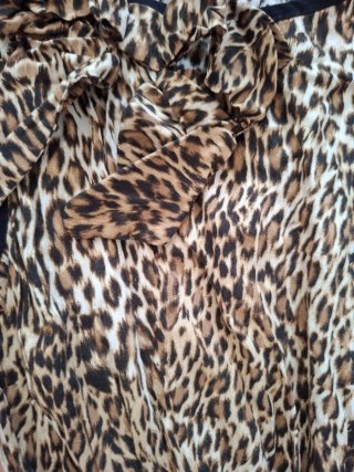 Vestido Blanco Animal Print