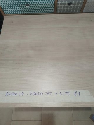 Cajonera interior armario madera
