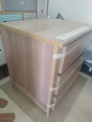 Cajonera interior armario madera