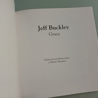 Libro. Jeff Buckley Grace. Letras