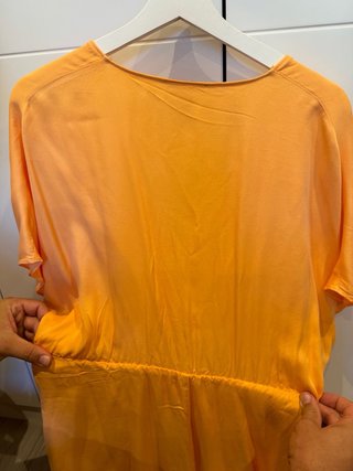 Vestido naranja Zara M Dress