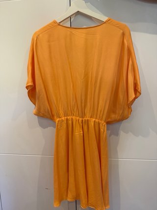 Vestido naranja Zara M Dress