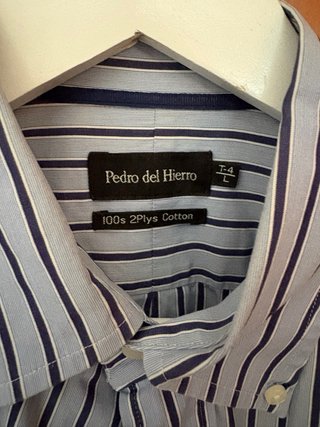 Camisa Pedro del Hierro Rayas Azul/Negro