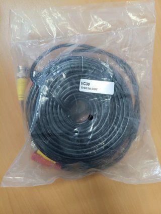 Cable BNC + DC 30m (VC30)