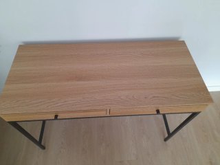 Escritorio madera y metal