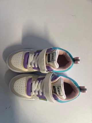 Scarpe da ginnastica bambina viola e bianche 30no