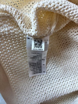 Vestido Adidas Crochet Cremallera Beige Negro