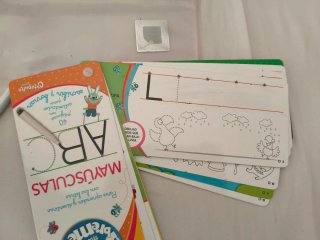 Lote 2 libros Mini abremente de mayúsculas y núm