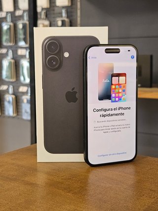 IPHONE 16 256GB NEGRO BATERIA 100% - 18 CICLOS