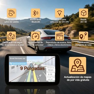Nuevo Navegador GPS 9” para Camión y Coche