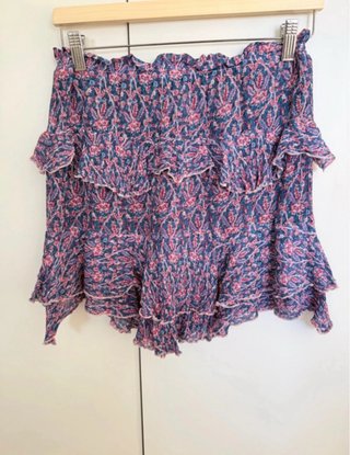 Falda Berenice volantes estampado floral talla 38