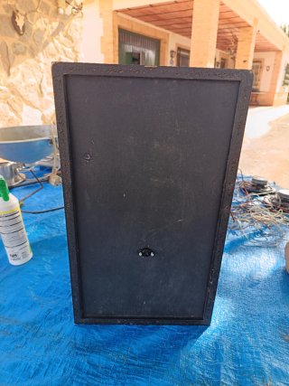 Altavoz Vintage Marrón y Negro