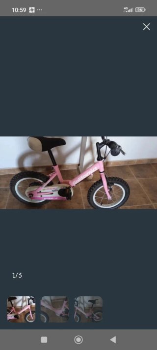 Bicicleta BH California 14 Infantil Rosa