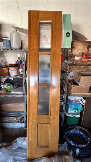 Puertas de madera con cristal