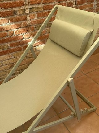 Tumbona Sklum plegable beige