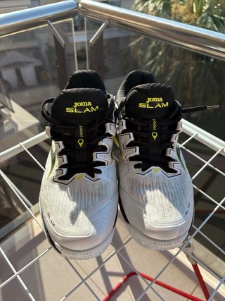 Zapatillas pádel Joma Slam verde y blanco