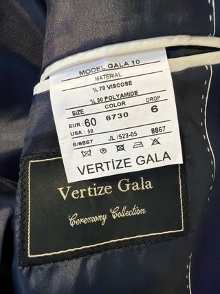 Traje de ceremonia completo Vertize Gala T-60