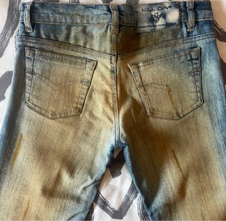 Jeans Kill Off acampanados y desgastados Talla 36