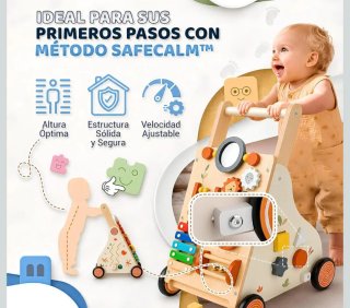 Andador Madera Bebé Montessori 6 en 1