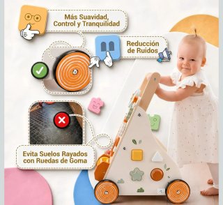 Andador Madera Bebé Montessori 6 en 1