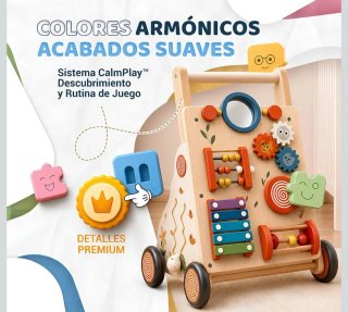 Andador Madera Bebé Montessori 6 en 1