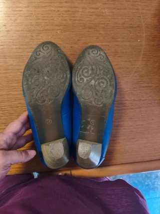 Zapatos de tacón Emilio Luca azul talla 38
