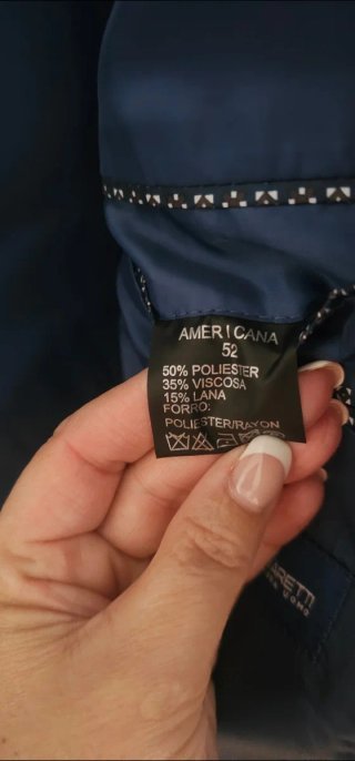 Americana Fabio Beretti Azul Hombre
