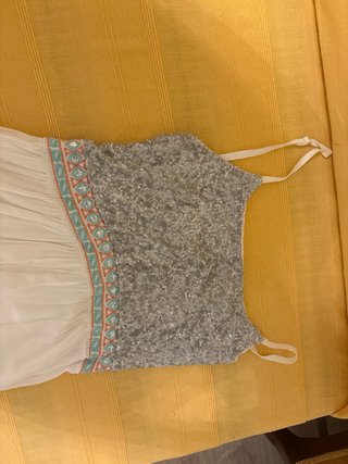 Lote 2 vestidos (azul, blanco)