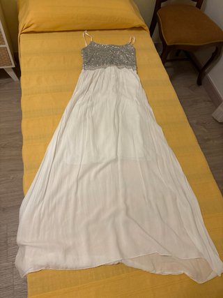 Lote 2 vestidos (azul, blanco)